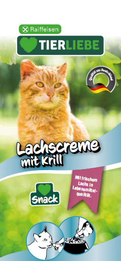 TIERLIEBE Lachscreme mit Krill für Katzen